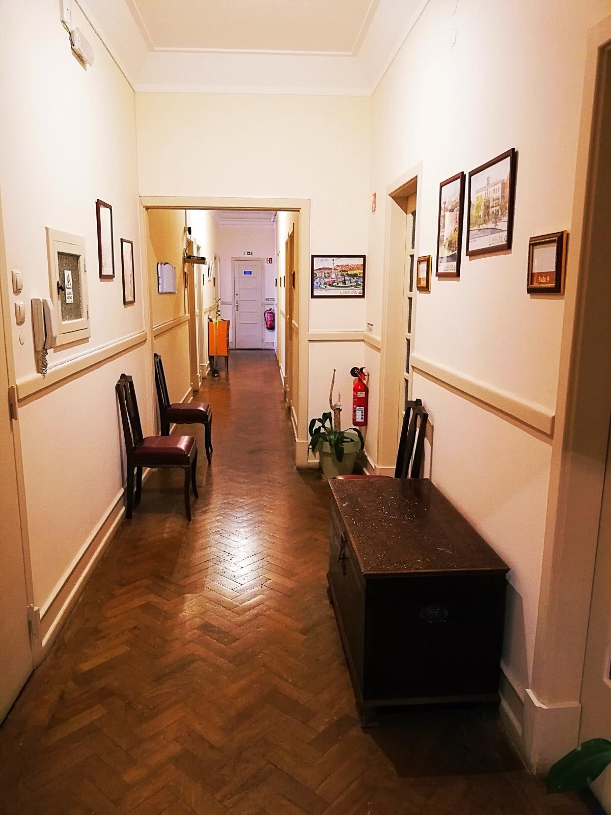 Utilização da recepção e zona de espera